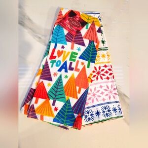 St. Nicholas Square Love to All Holiday Kitchen Towel